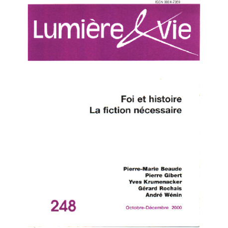 Foi et histoire la fiction necessaire