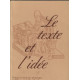 Le texte et l'idée n° 2