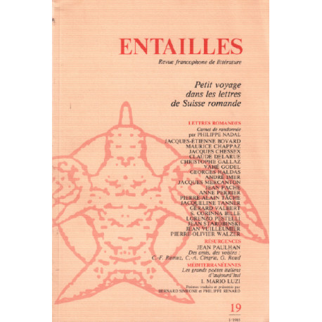 Entailles n° 19 / petit voyage dans les lettres de suisse romande