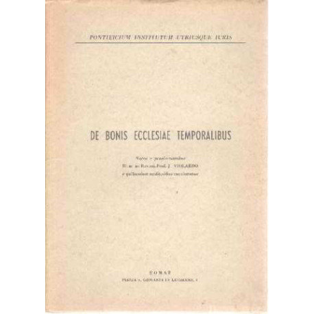 De bonis ecclesiae temporalibus