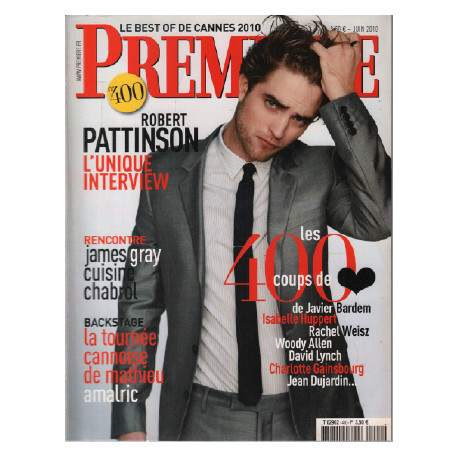 Revue cinéma première n° 400 robert pattinson james gray