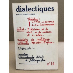Revue trimestrielle dialectiques n° 14