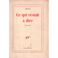 Ce qui restait à dire