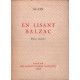 En lisant balzac / edition originale