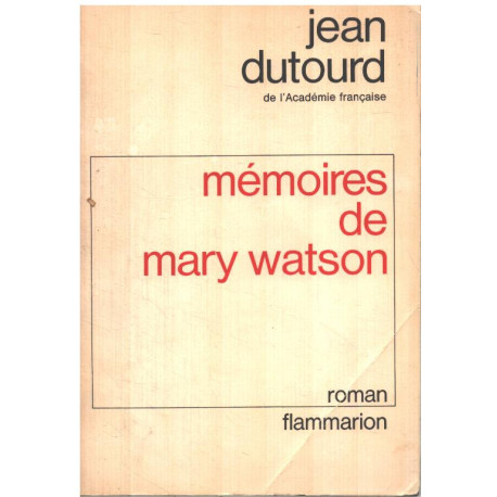 Mémoires de Mary watson