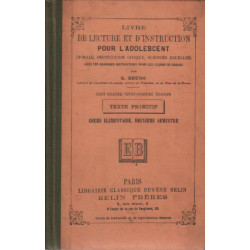 Livre de lecture et d'instruction pour l'adolescent