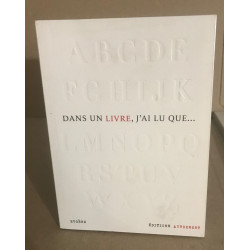 Dans un livre j'ai lu que