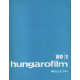HUNGAROFILM Bulletin 1980 (5 numeros 1-2-3-4-5) (Texte en françcais)