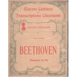 Romance en sol pour piano et violon