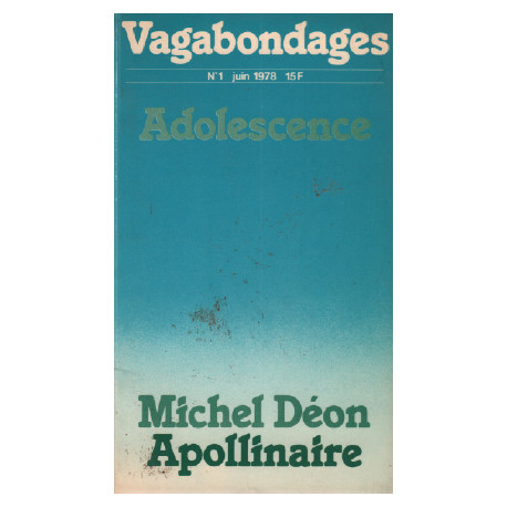 Vagabondages / revue de poésie n°1