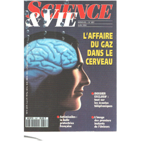 Science et vie n° 897 / l'affaire du gaz dans le cerveau