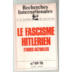 Le fascisme hitlérien : études actuelles