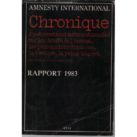 Rapport 1983 D'amnesty International