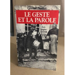Le geste et la parole