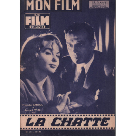 La chatte / revue mon film n° 625 francoise arnoul bernard wicki
