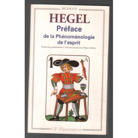 Préface de la "Phénoménologie de l'esprit"