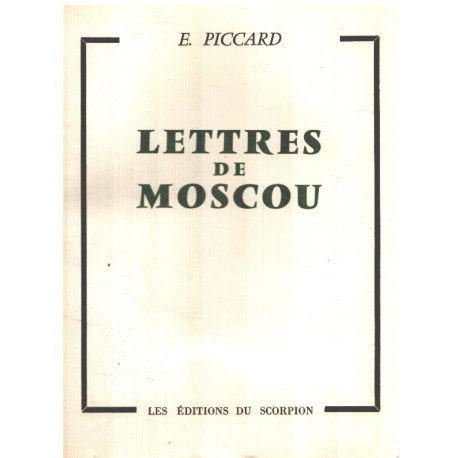 Lettres de Moscou