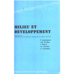 Milieu et developpement