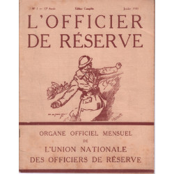 L'officier de réserve n° 1 - 12e année ( 1933 )