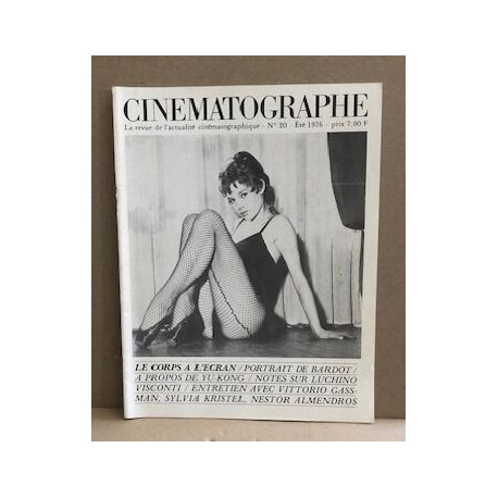Cinématographe n° 20 / le corps à l'écran : portrait de bardot
