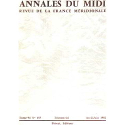 Annales du midi / revue de la france meridionale n° 157