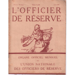 L'officier de réserve n° 4 - 13e année ( 1934 )