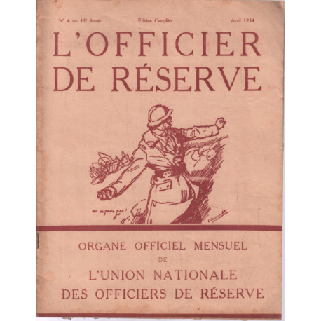 L'officier de réserve n° 4 - 13e année ( 1934 )