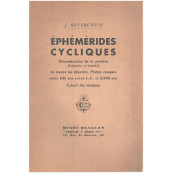 Ephémerides cycliques / determination de la position ( longitude...