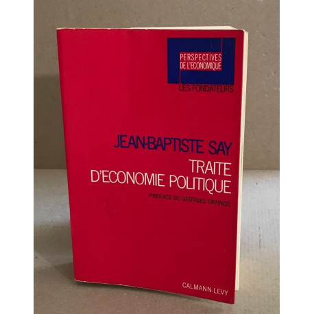 Traité d'économie politique