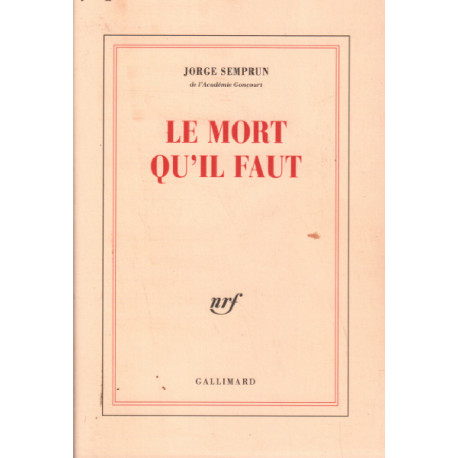 Le mort qu'il faut