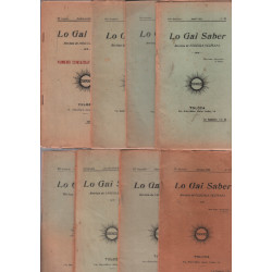 Lo gai saber / revista de l'escola occitana ( lot de 54 livrets )
