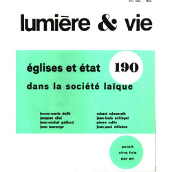 Eglises et etat dans la société laique