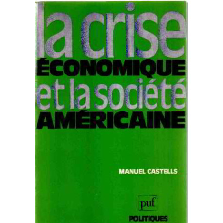 La crise economique et la societe americaine