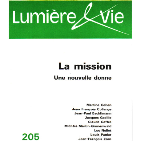 La mission une nouvelle donne