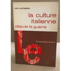La culture italienne depuis la guerre