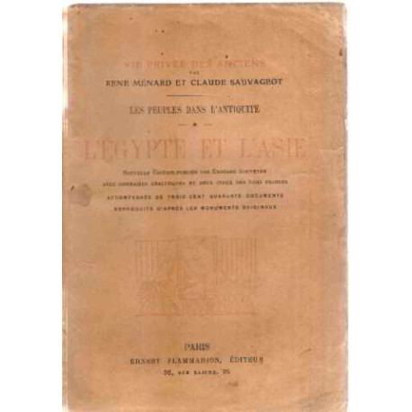 Les peuples dans l'antiquite tome 1 : l'egypte et l'asie