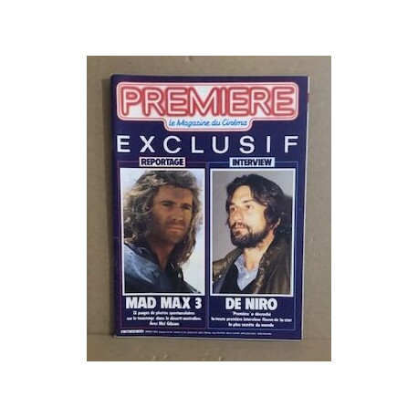 Le magazine de cinéma / revue premiere n° 96/ interviex de niro