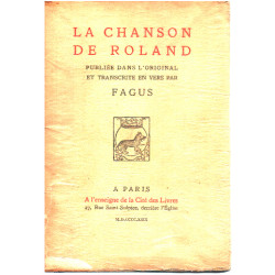 La chanson de roland publiée dans l'original et transcrite en vers...