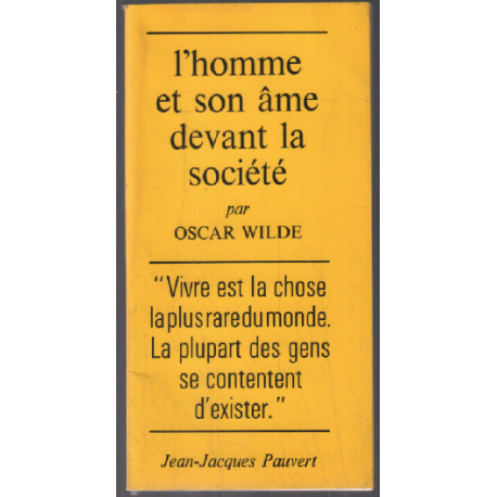 L'homme et son ame devant la société