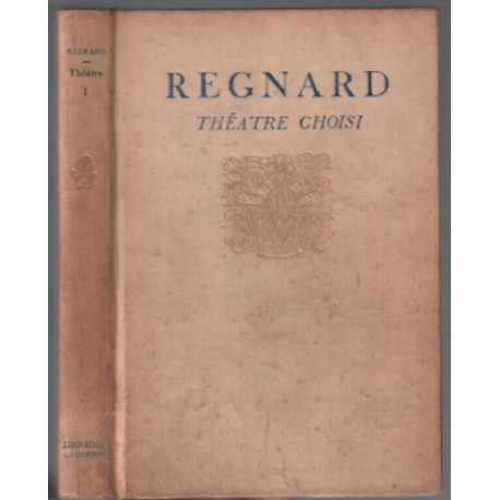 Théatre choisi de regnard tome 1 (5 gravures hors-texte)
