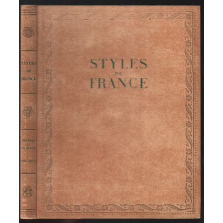 Styles de france ( meubles et ensembles de 1610 à 1920)