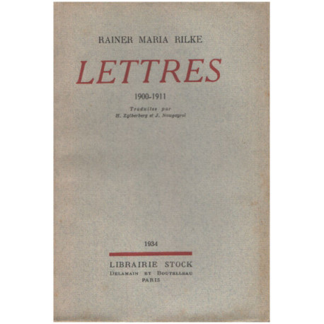 Lettres 1900-1911