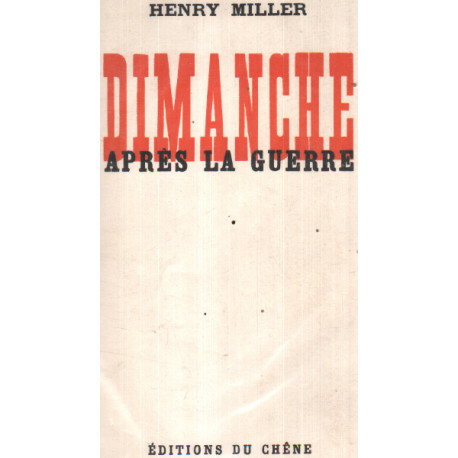Dimanche aprés la guerre