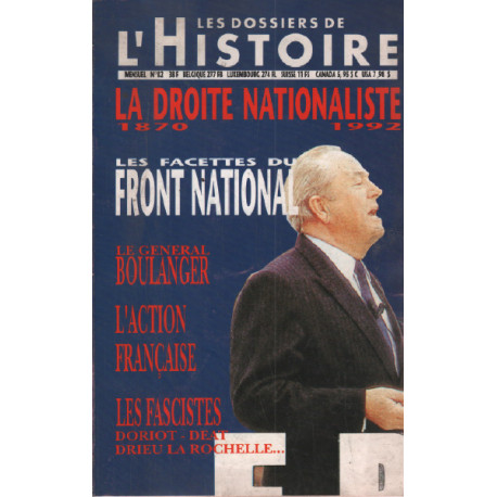 La droite nationaliste 1870-1992