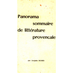 Panorama sommaire de la litterature provençale