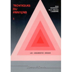 Techniques du français tome 1