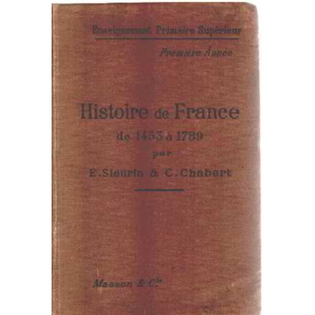 Histoire de france de 1453 à 1789