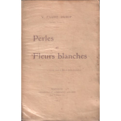 Perles et fleurs blanches/ EO numerotée