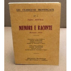 Memori e raconte / morceaux choisis