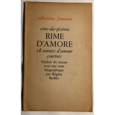 Rime d' Amore (18 sonnets d' amour courtois